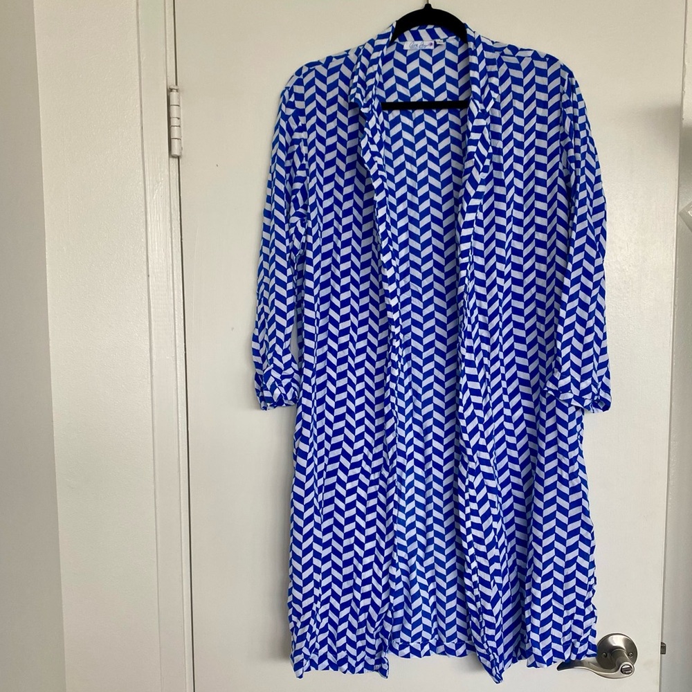 Ava Sky Long Cardigan